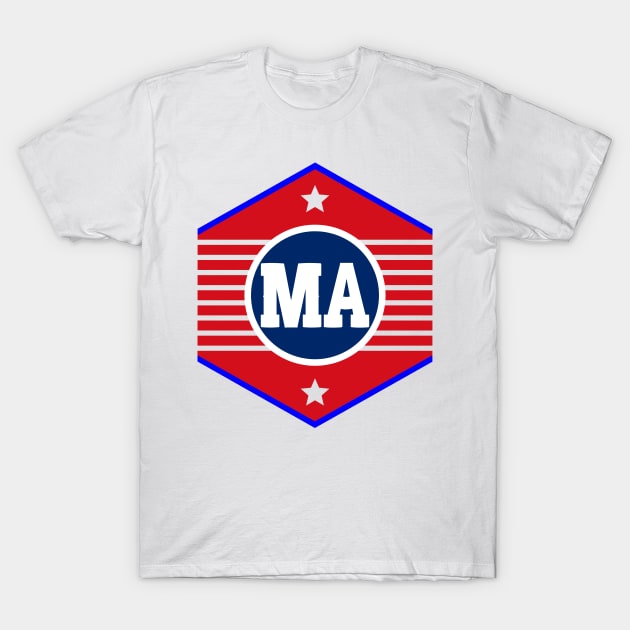 Massachusetts T-Shirt by colorsplash